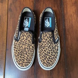 Brand new Leopard print Vans slip ons size 9.5W